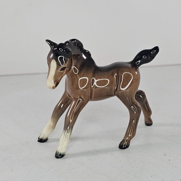 Beswick England Gambolling Foal Bay Figurine #996 Facing Left - Picture 2 of 8